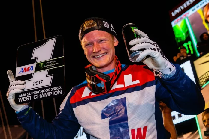 Rider Justin Hill AMA Supercross