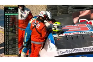Baltazar Leguizamón Crashes, Caution Halts NASCAR Race